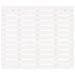 Wall Headboard White 96 cm Solid Wood Pine
