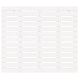 Wall Headboard White 96 cm Solid Wood Pine - Top-Down View
