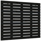 Wall Headboard Black 96 cm Solid Wood Pine
