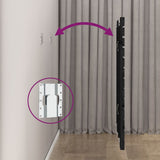 Wall Headboard Black 96 cm Solid Wood Pine - Rear View