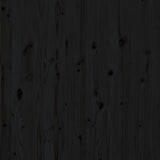 Wall Headboard Black 96 cm Solid Wood Pine