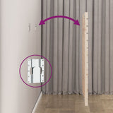 Wall Headboard 156 cm Solid Wood Pine - Rear View