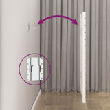 Wall Headboard White 156 cm Solid Wood Pine - Rear View