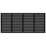 Wall Headboard Black 156 cm Solid Wood Pine - Top-Down View
