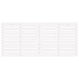 Wall Headboard White 186 cm Solid Wood Pine