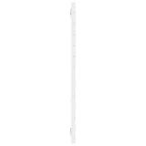 Wall Headboard White 186 cm Solid Wood Pine - 45-Degree Angle