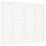Wall Headboard White 141 cm Solid Wood Pine