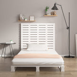 Wall Headboard White 141 cm Solid Wood Pine - Side View