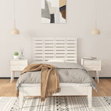 Wall Headboard White 96 cm Solid Wood Pine - Side View