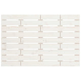 Wall Headboard White 96 cm Solid Wood Pine - Top-Down View