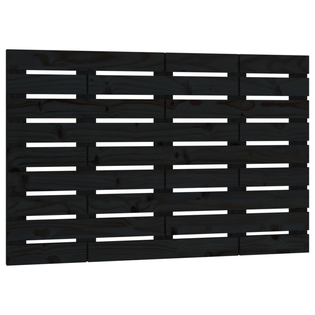 Wall Headboard Black 96 cm Solid Wood Pine