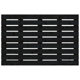 Wall Headboard Black 96 cm Solid Wood Pine - Top-Down View
