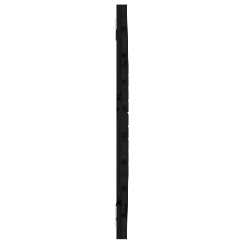 Wall Headboard Black 96 cm Solid Wood Pine