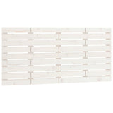 Wall Headboard White 156 cm Solid Wood Pine