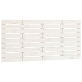 Wall Headboard White 156 cm Solid Wood Pine - Front View