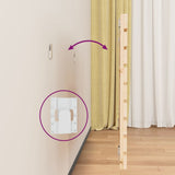 Wall Headboard 186 cm Solid Wood Pine - Rear View