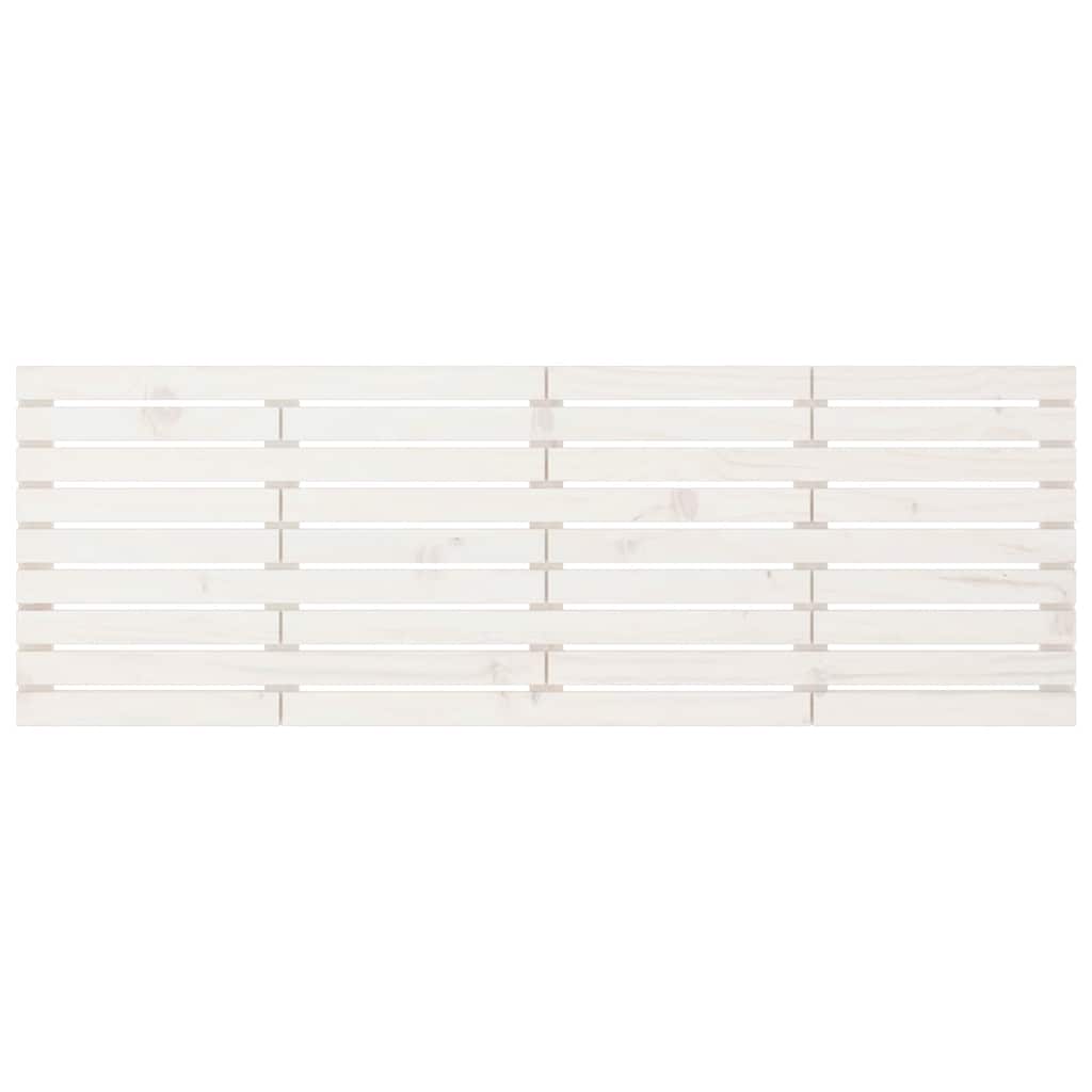 Wall Headboard White 186 cm Solid Wood Pine