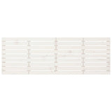 Wall Headboard White 186 cm Solid Wood Pine - Top-Down View
