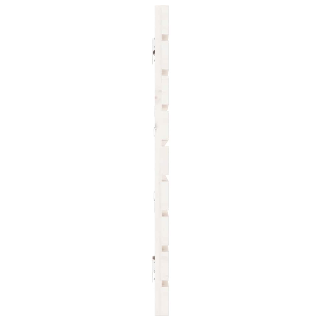 Wall Headboard White 186 cm Solid Wood Pine