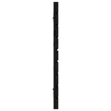 Wall Headboard Black 186 cm Solid Wood Pine - 45-Degree Angle