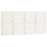 Wall Headboard White 141 cm Solid Wood Pine - Front View