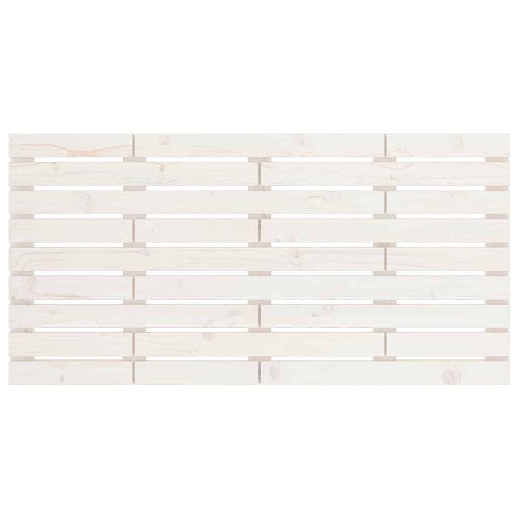 Wall Headboard White 141 cm Solid Wood Pine