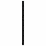 Wall Headboard Black 141 cm Solid Wood Pine - 45-Degree Angle