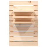 Wall-mounted Bedside Shelves 2 pcs Solid Wood Pine - Rear View