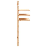 Wall-mounted Bedside Shelves 2 pcs Solid Wood Pine - Close-Up Angle