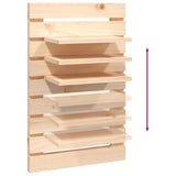Wall-mounted Bedside Shelves 2 pcs Solid Wood Pine - Low Angle