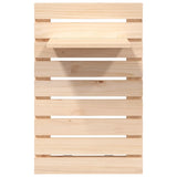 Wall-mounted Bedside Shelves 2 pcs Solid Wood Pine - Rear View