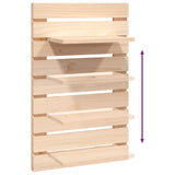 Wall-mounted Bedside Shelves 2 pcs Solid Wood Pine - Low Angle