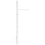 Wall-mounted Bedside Shelves 2 pcs White Solid Wood Pine