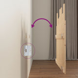Wall Headboard 95.5 cm Solid Wood Pine - Rear View