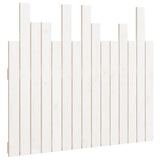 Wall Headboard White 95.5 cm Solid Wood Pine - Front View