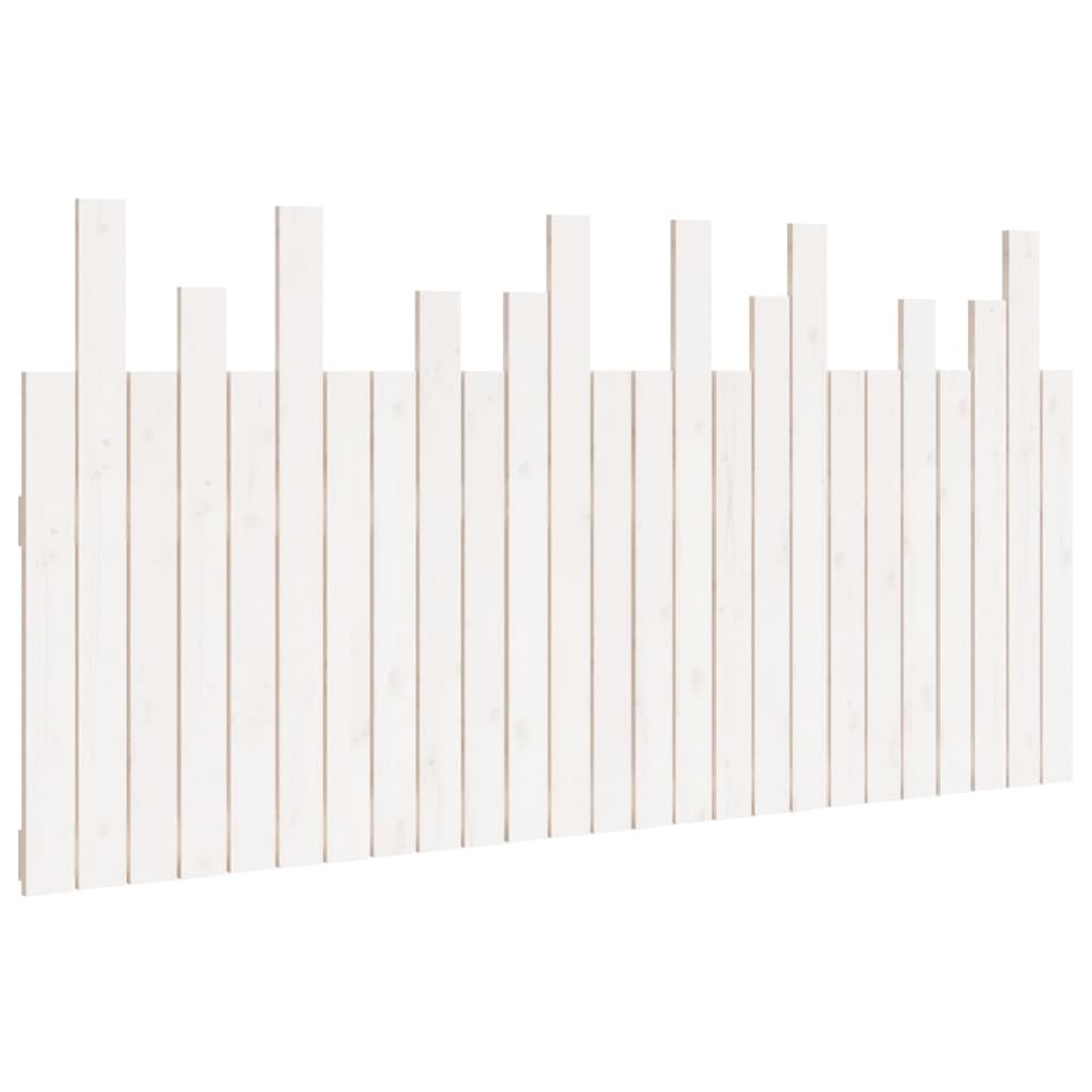 Wall Headboard White 159.5 cm Solid Wood Pine
