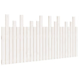 Wall Headboard White 159.5 cm Solid Wood Pine - Front View