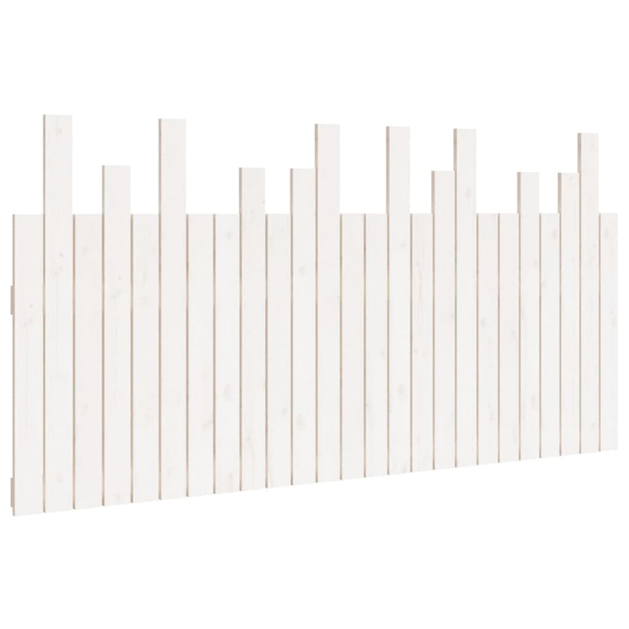 Wall Headboard White 159.5 cm Solid Wood Pine