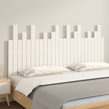 Wall Headboard White 159.5 cm Solid Wood Pine - Side View