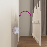 Wall Headboard White 159.5 cm Solid Wood Pine - Rear View