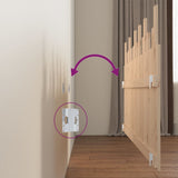 Wall Headboard 185 cm Solid Wood Pine - Rear View