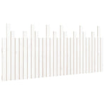 Wall Headboard White 185 cm Solid Wood Pine
