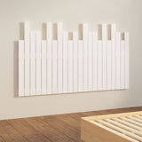 Wall Headboard White 140 cm Solid Wood Pine - Top-Down View