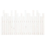 Wall Headboard White 140 cm Solid Wood Pine
