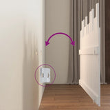 Wall Headboard White 140 cm Solid Wood Pine - Rear View