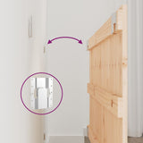 Wall Headboard 95.5 cm Solid Wood Pine - Rear View