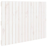 Wall Headboard White 95.5 cm Solid Wood Pine - Front View