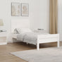 Wall Headboard White 95.5 cm Solid Wood Pine
