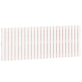 Wall Headboard White 159.5 cm Solid Wood Pine - Front View