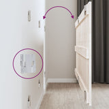 Wall Headboard White 159.5 cm Solid Wood Pine - Rear View
